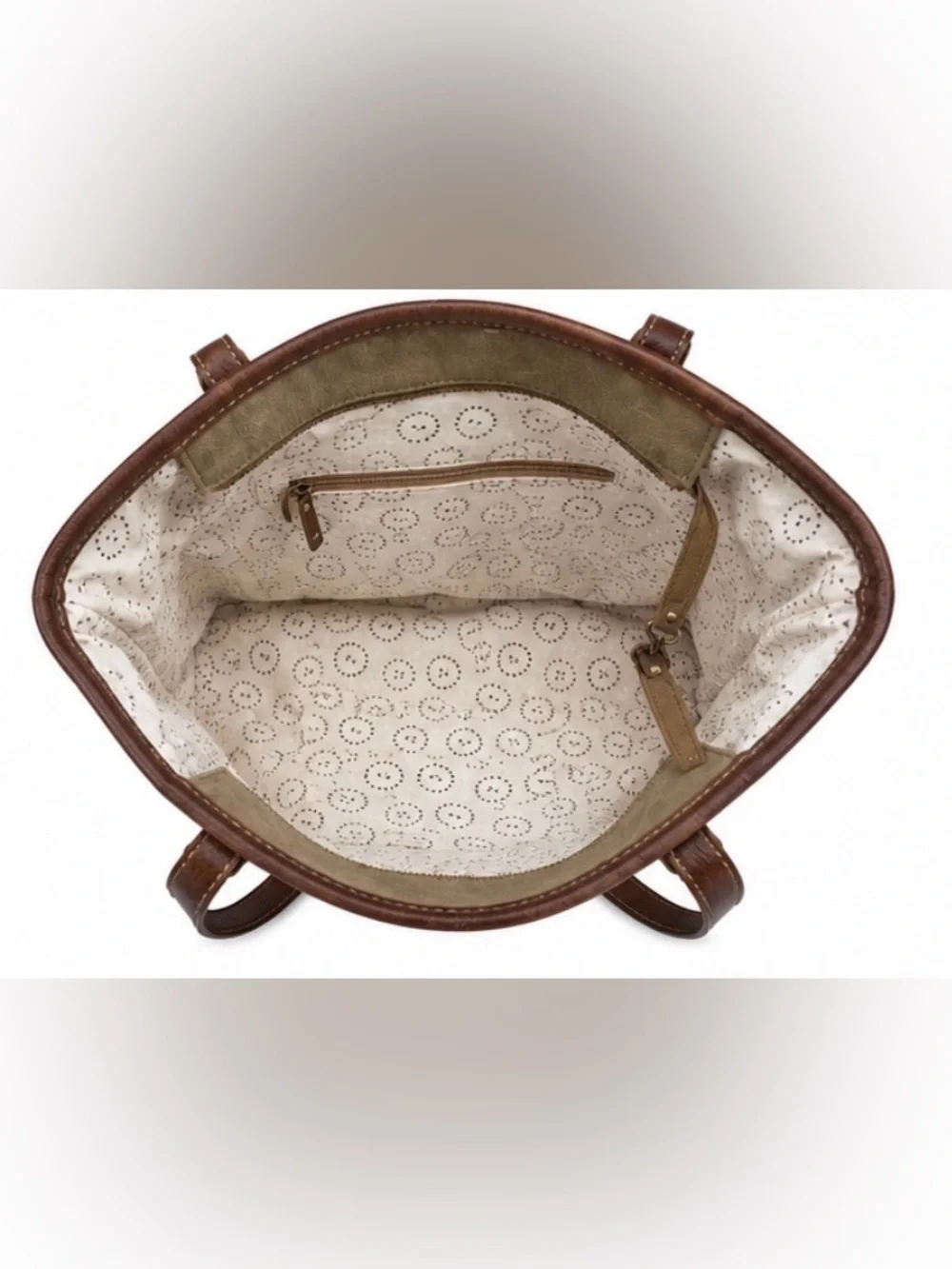 Myra Bag Southwestern Woven Rug Hair-On Hide Canvas Leather Tote